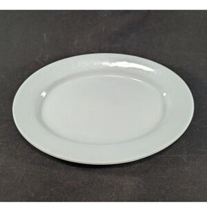 Scammell Lamberton China Platinum Blue Oval Platter Vtg Restaurant Ware 10.5"‎